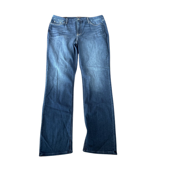 JEN 7 By 7 For All Mankind Womens Size 18 Blue Slim Straight Jeans NWT - Picture 1 of 11